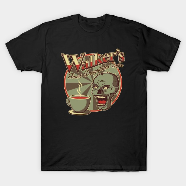 Walker's Decap Coffee T-Shirt by robotrobotROBOT